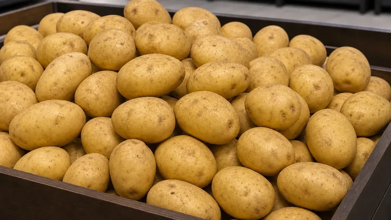 Exposição comercial de Batata Escovada